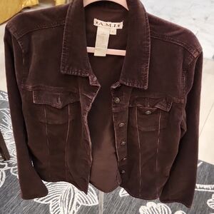 Ami Dark Brown Corduroy Jacket Size Large